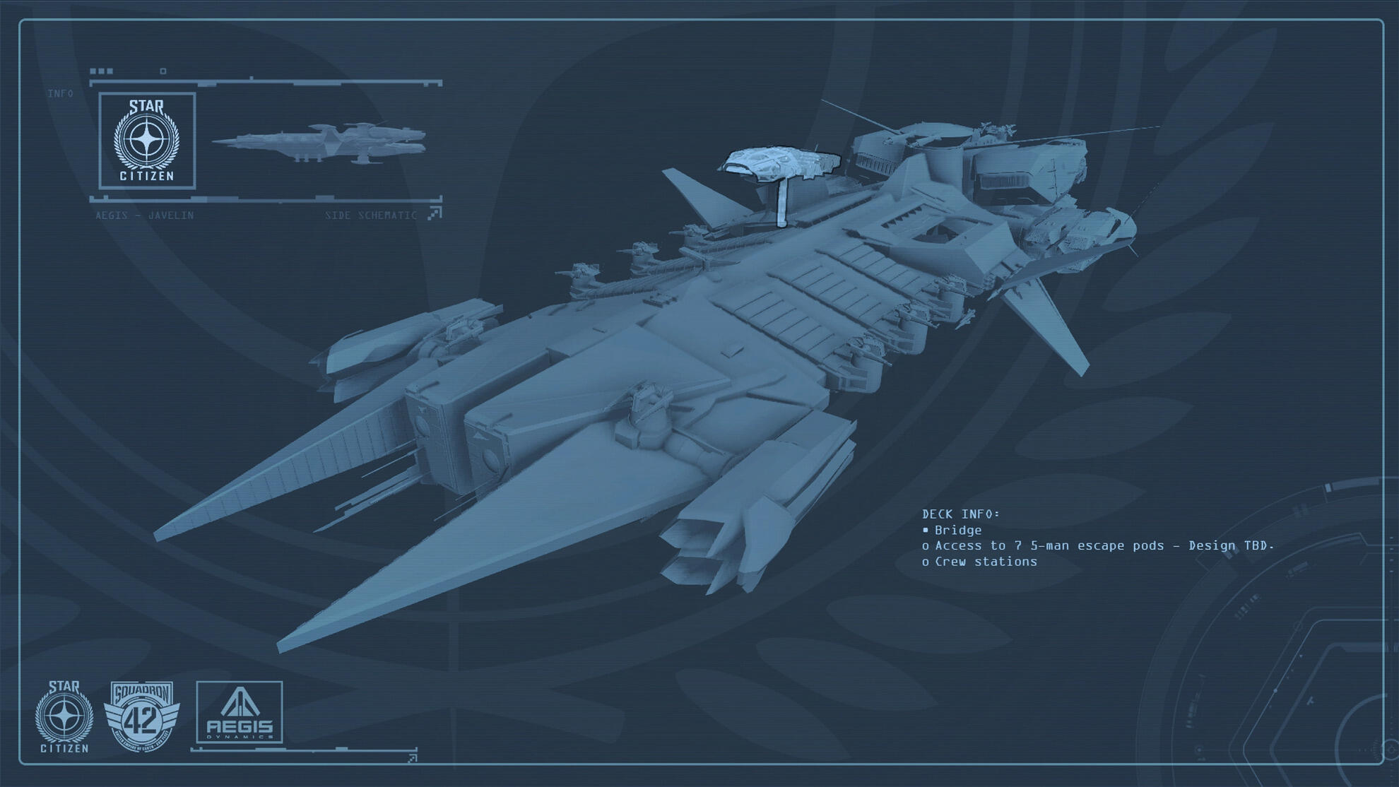 Star Citizen - Aegis Javelin - Passerelle