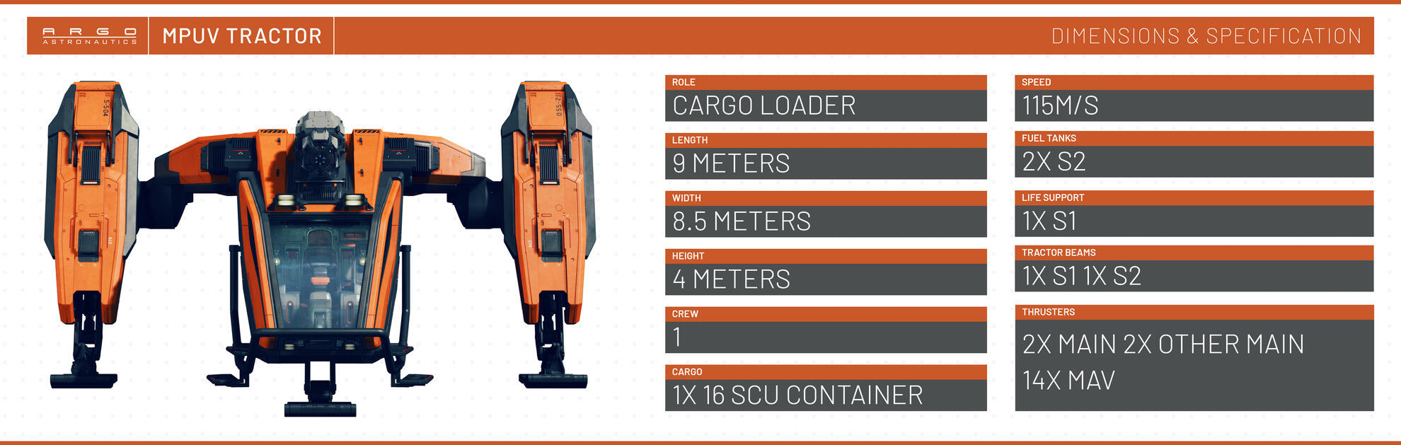 Star Citizen - Argo MPUV-1T Tractor