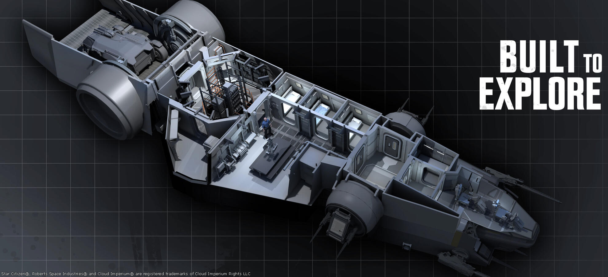 Star Citizen - Interrieur du Drake Corsair