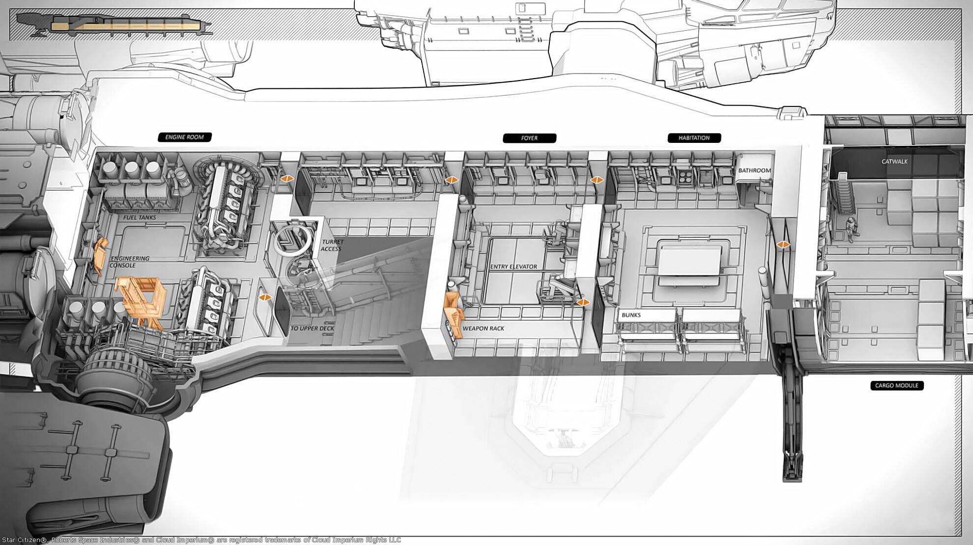 Star Citizen - Carterpillar lower level