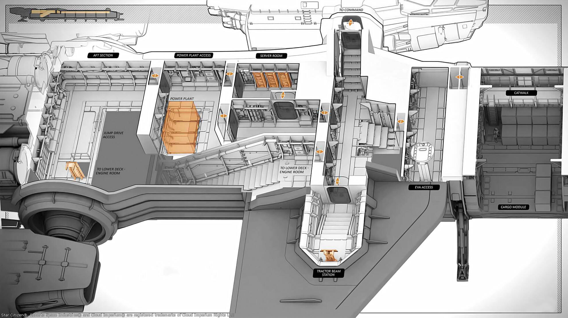 Star Citizen - Carterpillar upper level