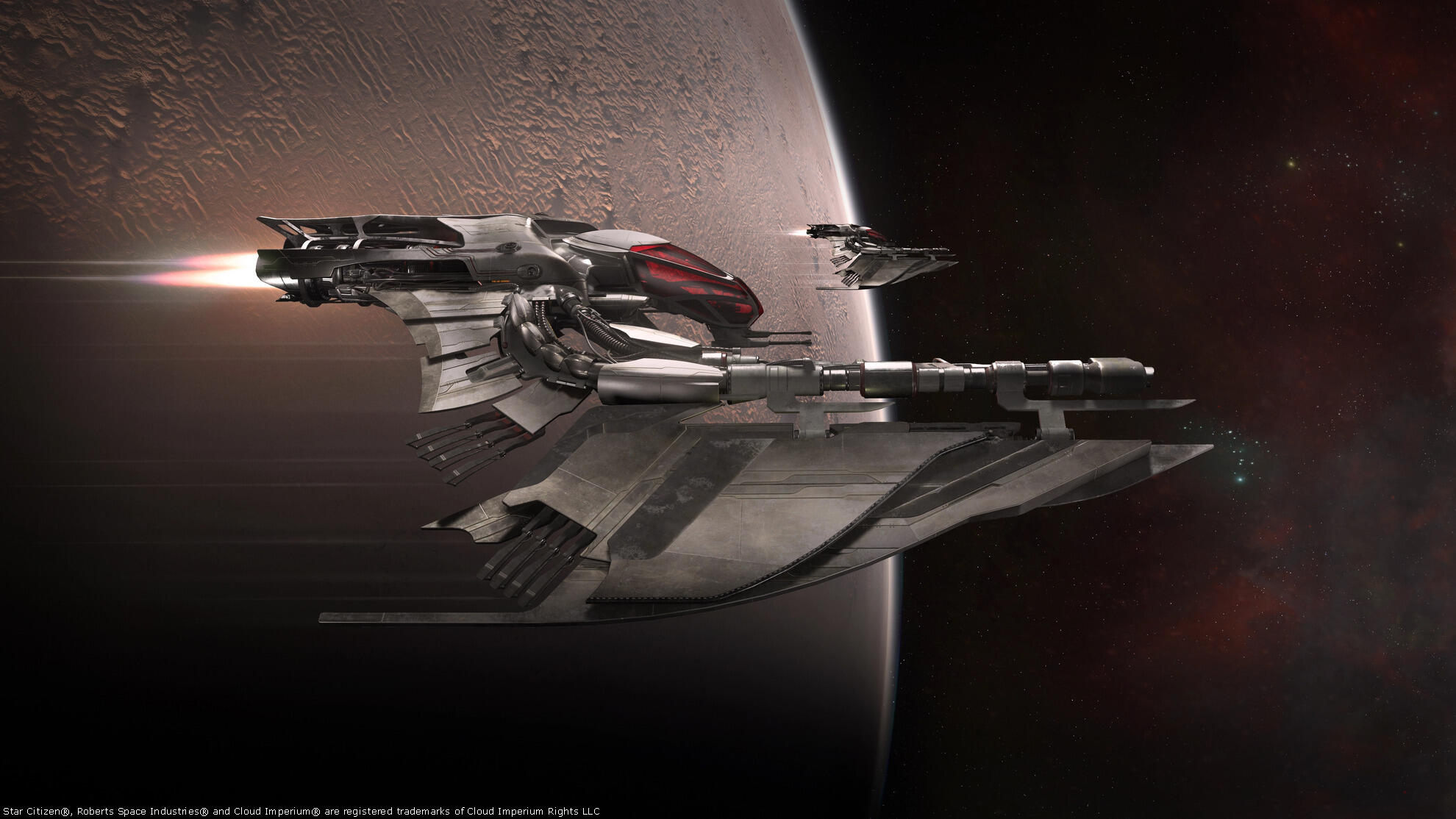 Star Citizen - Vanduul Scythe capturé