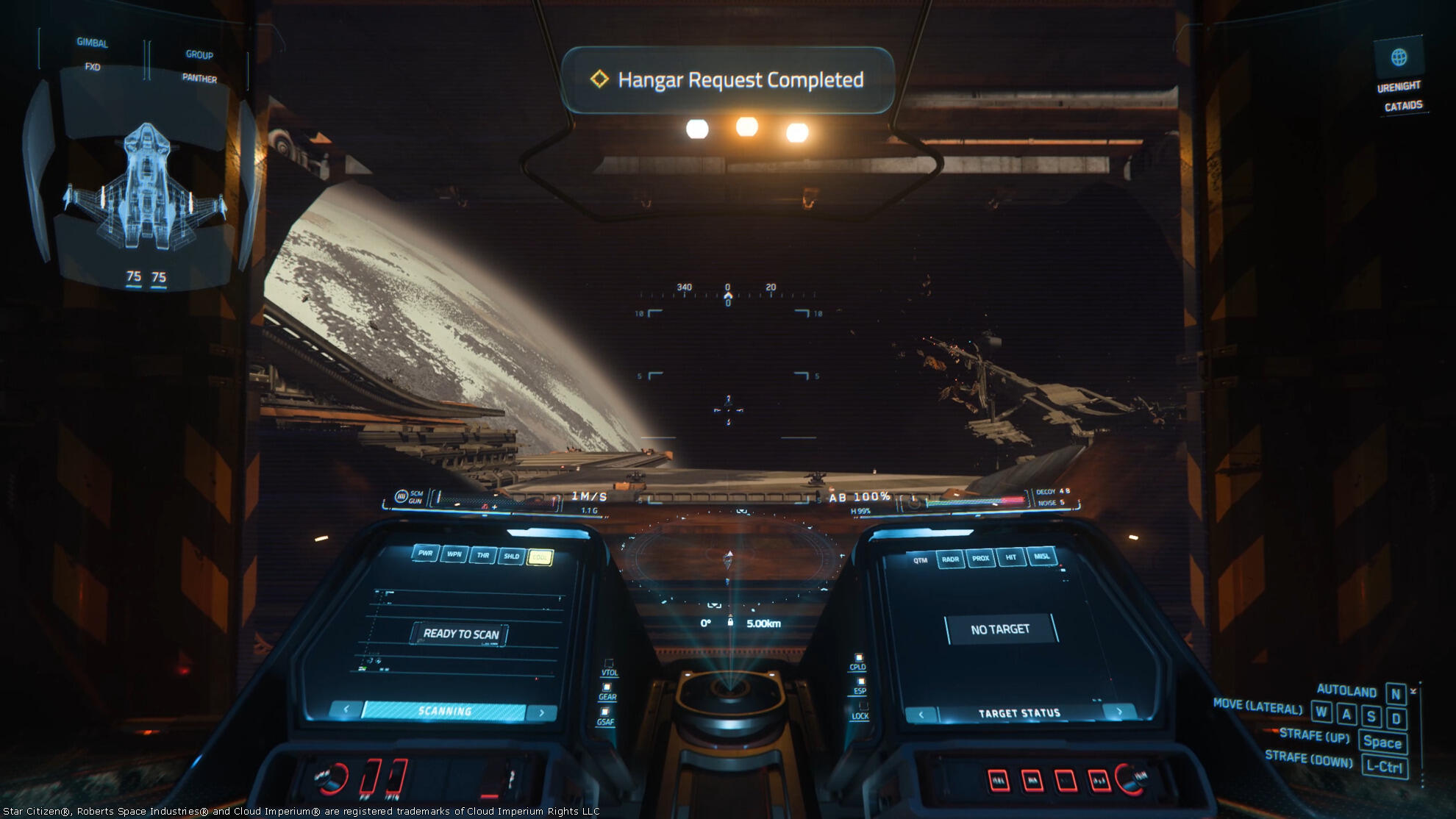 Star Citizen - Star Citizen, demande de Hangar terminée