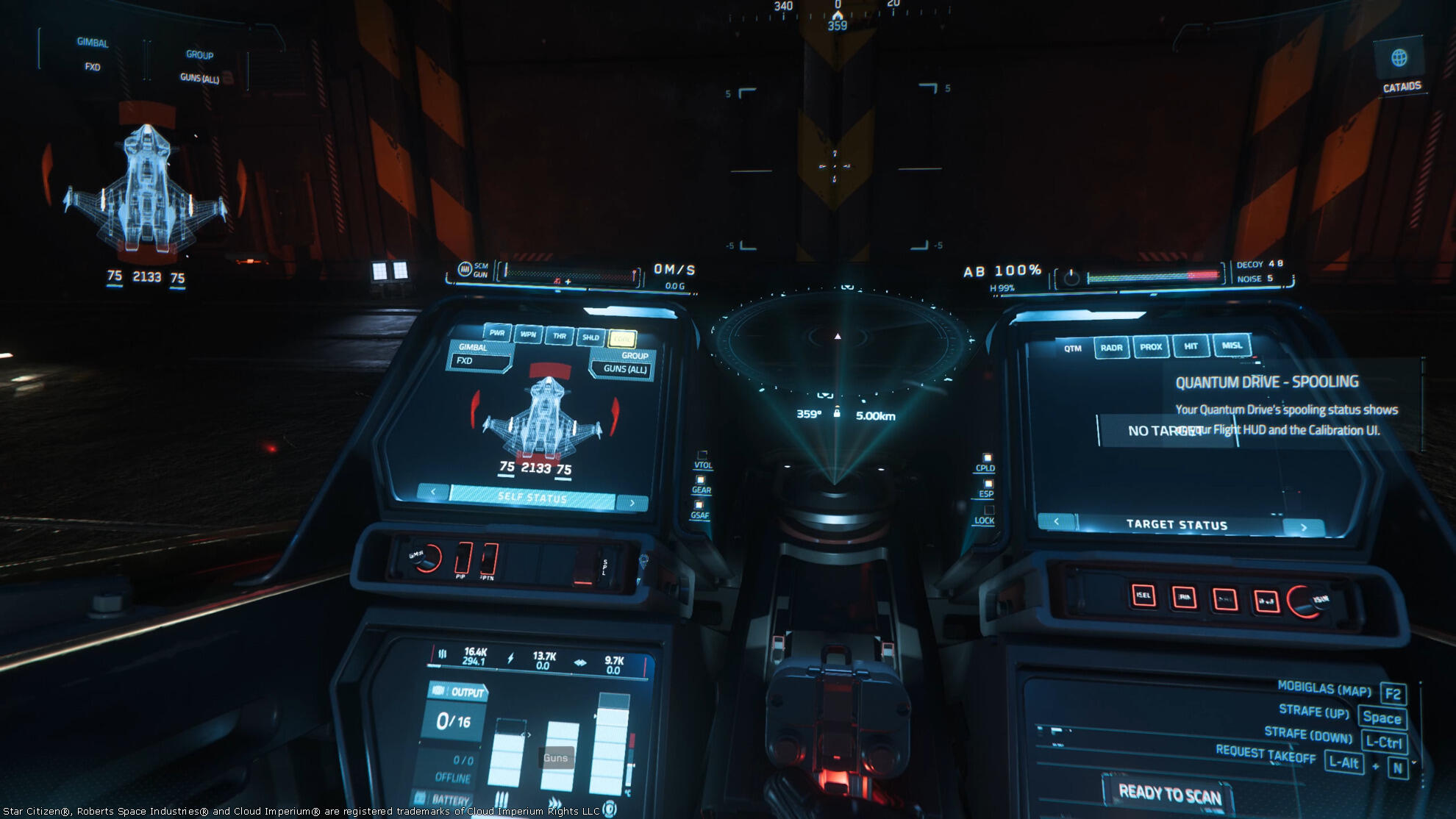 Star Citizen - Star Citizen, MFD du Gladius