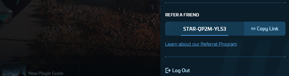 Star Citizen - Referral-code-form-zone