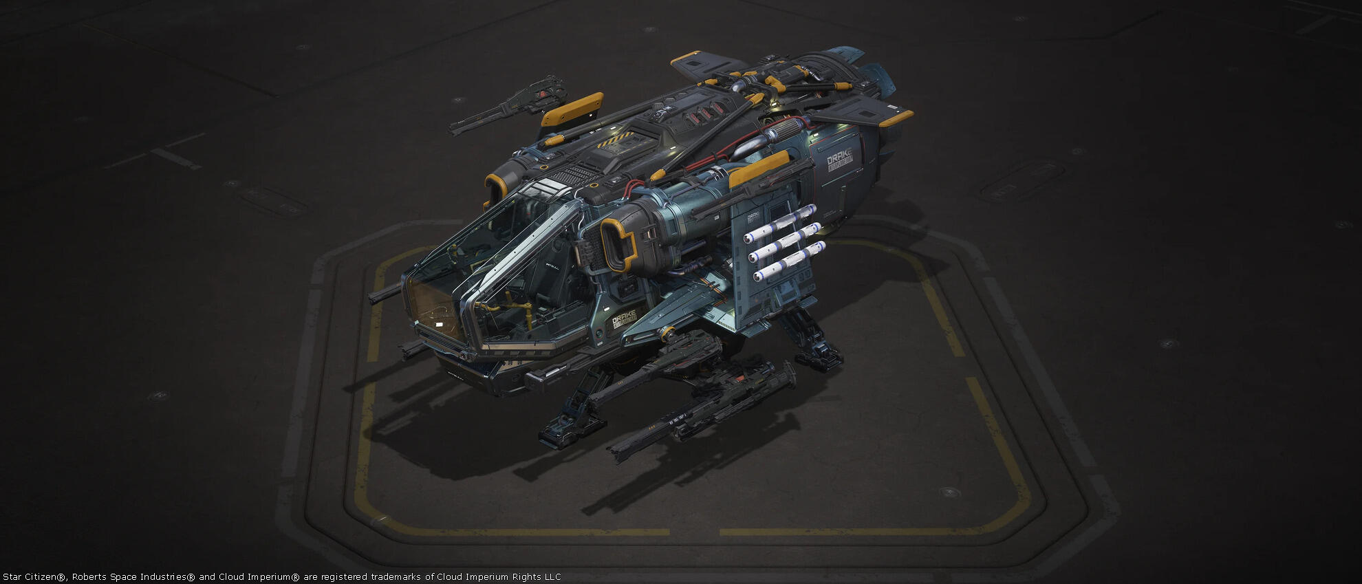 Star Citizen - DRAKE-Pitbull-Paint-Acquamarine