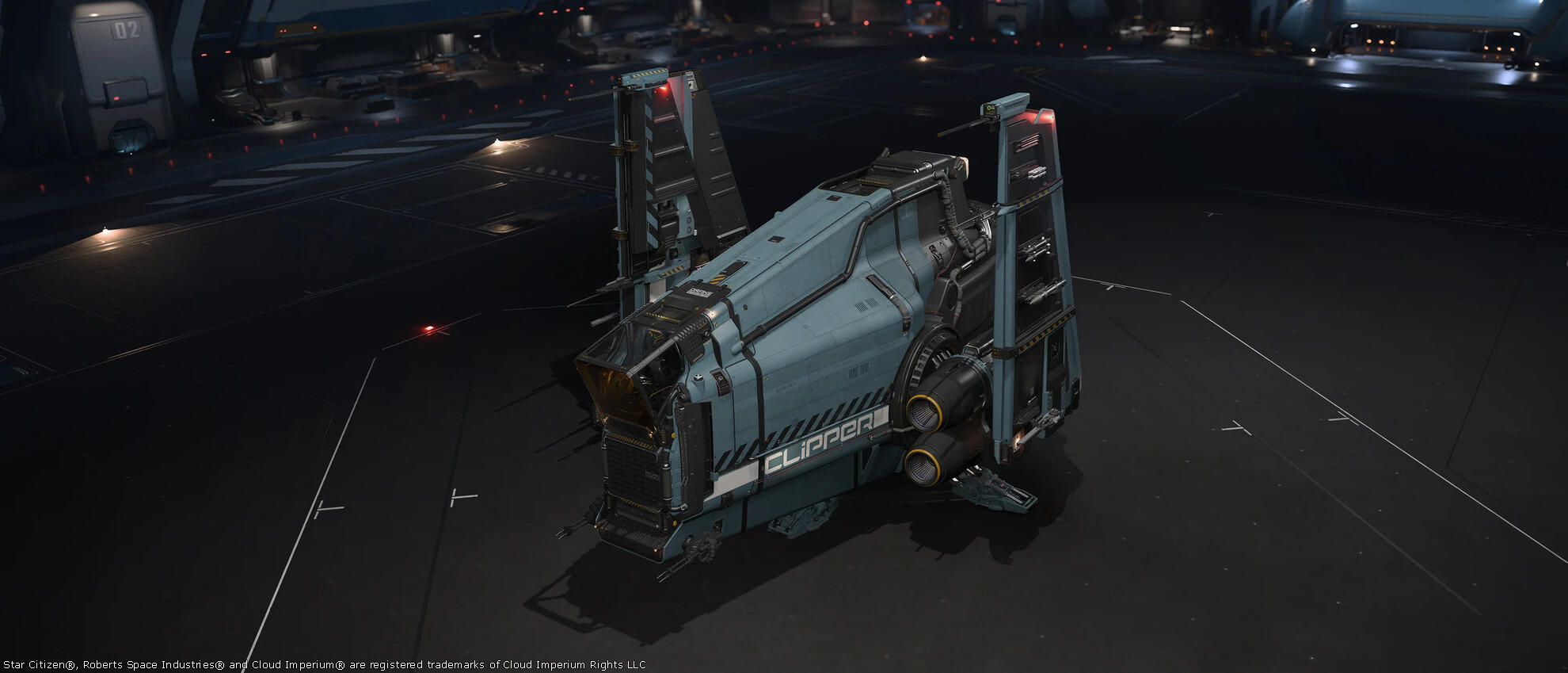 Star Citizen - Drake-Clipper-Paint-Cerulean