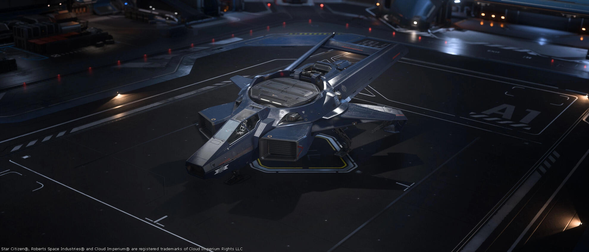 Star Citizen - Anvil-F7C-hornet-MkI-Paint-KilianBlue