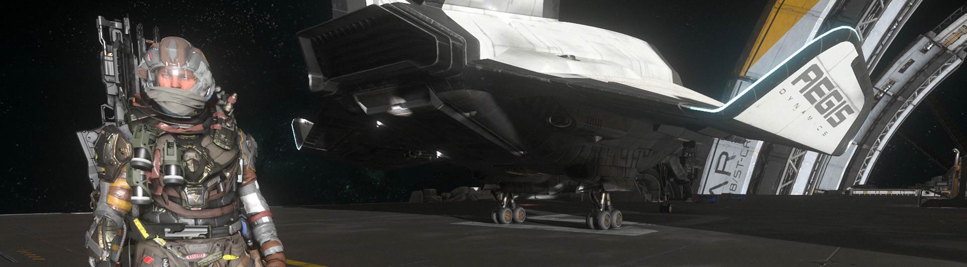 Star Citizen - Gameplay, ile-avalon prend la pose devans un Avenger Titan