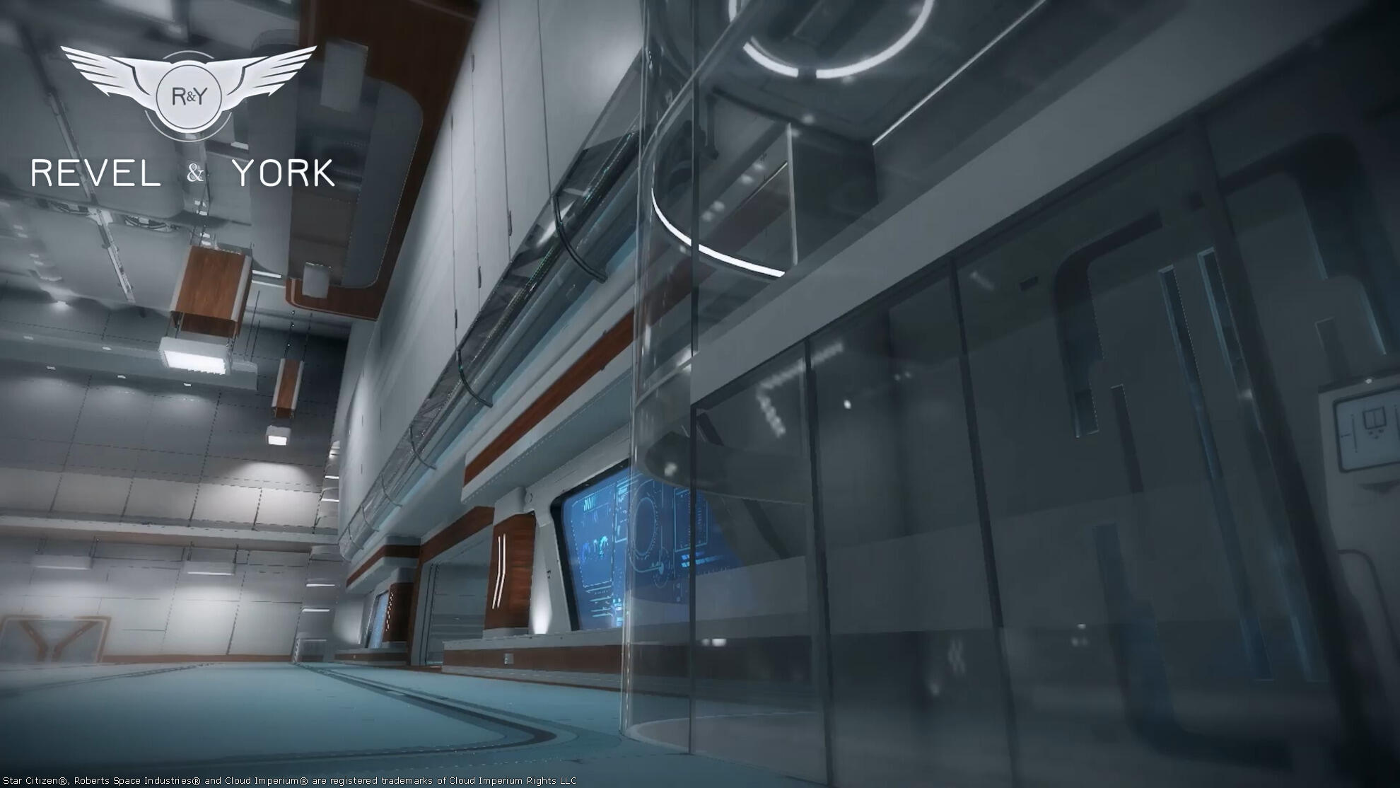 Star Citizen - Visuel de 2014 d'un Hangar Revel & York