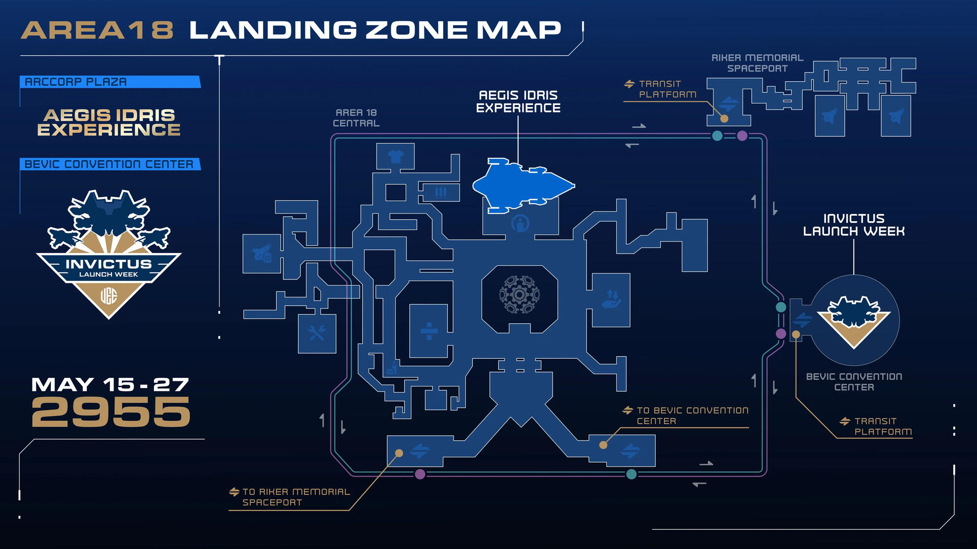 Star Citizen - Invictus Launch Week 2955 Map