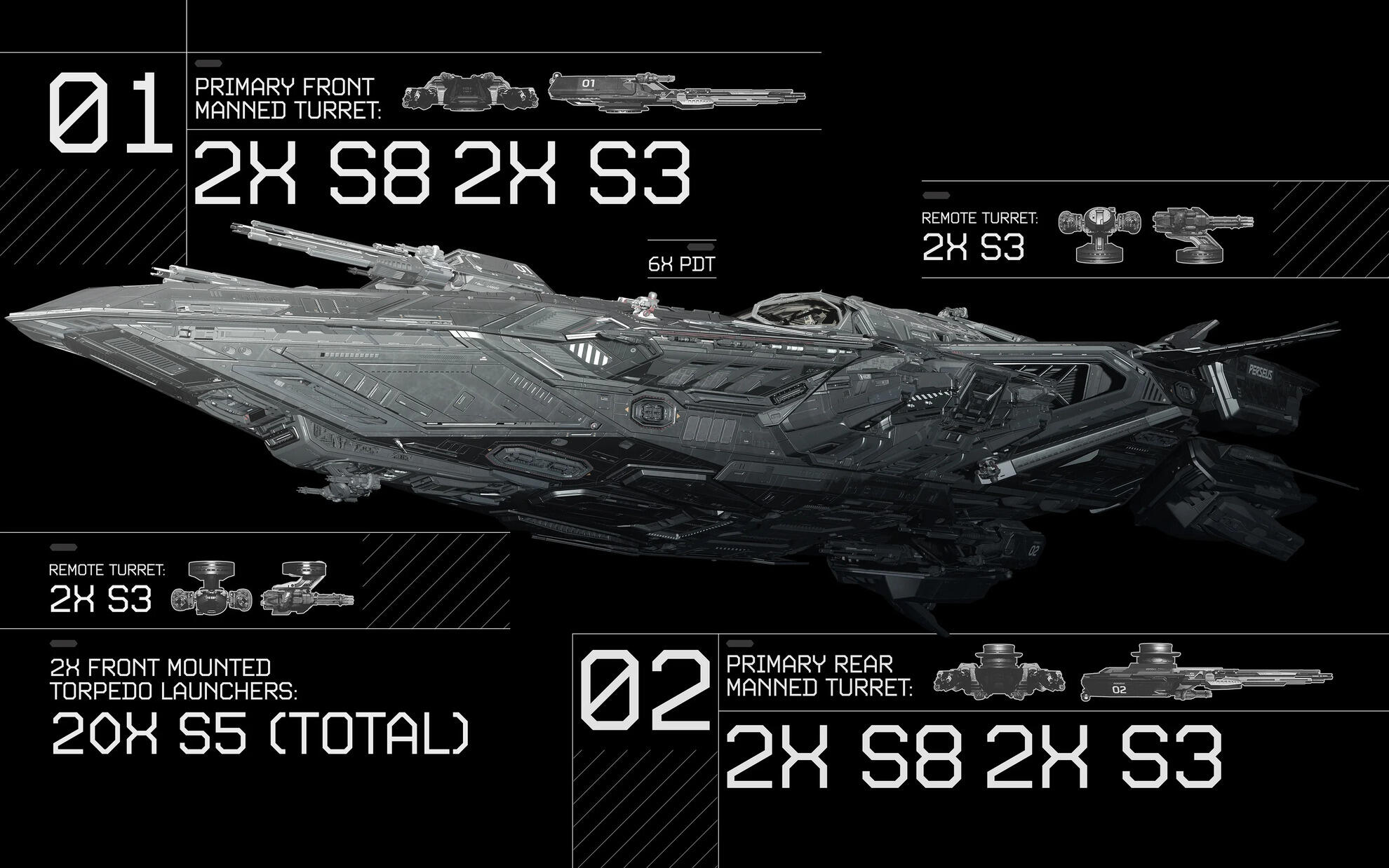 Star Citizen - Armement du Perseus