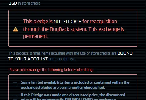 Suppression des Buy Back de Squadron 42 : La Suite